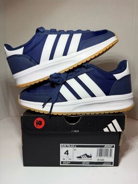 adidas 4youth run 70’s 2.0 Navy & White Retro Runner Sneakers